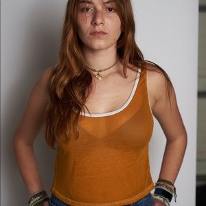 Forever 21 mustard yellow crop top